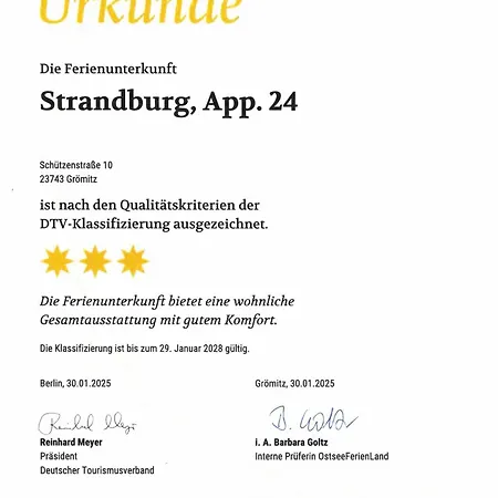 Strandburg App 24, Schuetzentrasse Apartment